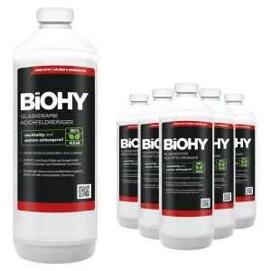 BiOHY Glaskeramik Kochfeldreiniger (480x1l Flasche) | Optimal Zur Reinigung Und Pflege Von Kochfeld Und Induktion | Geeignet Für ALLE GERÄTE 17