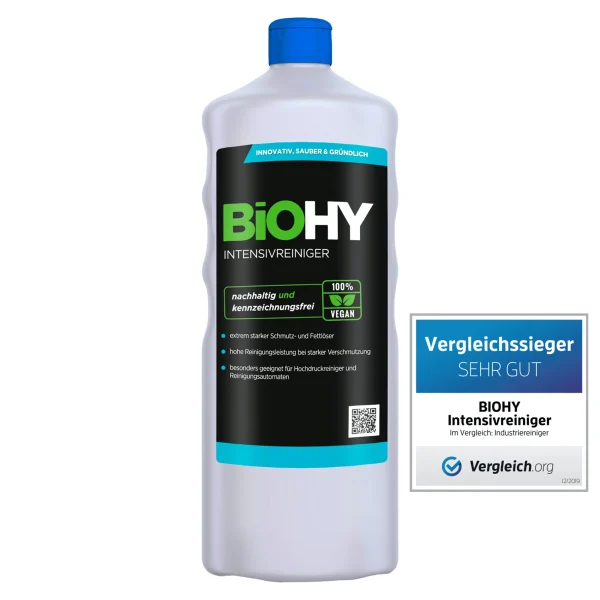 Null BiOHY Intensivreiniger Universal (2x1l Flasche) | Hochleistungs-INDUSTRIEREINIGER | Grundreiniger Ideal Für Hochdruckreiniger, Schaumarm 4