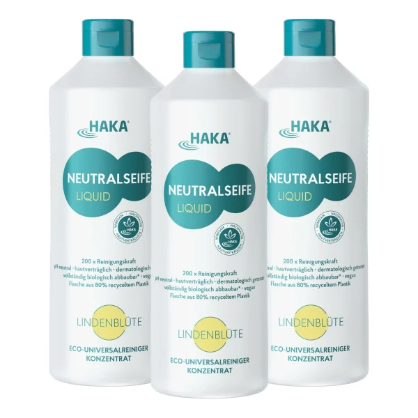 Null HAKA Neutralseife Liquid Pur Allzweckreiniger Für Haushalt Und Auto, 3 Liter 5