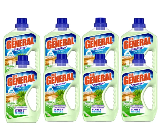 Null Der General Aloe Vera 8er Pack Allzweckreiniger PH-neutral 8×750 Ml Reinigen 1