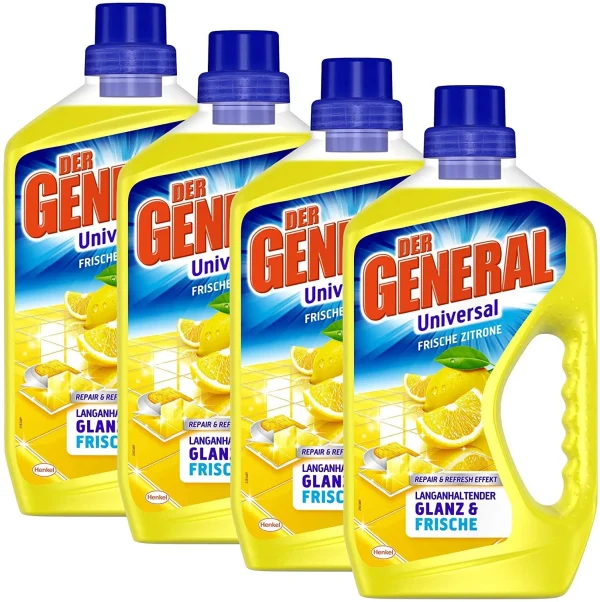 Null Der General Universal Frische Zitrone Allzweckreiniger 3×750 Ml Reinigungsmittel 3
