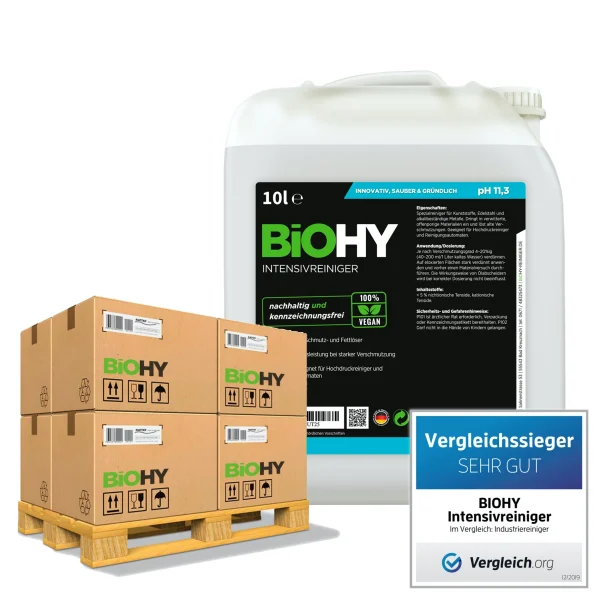 Null BiOHY Intensivreiniger Universal (10l Kanister) | Hochleistungs-INDUSTRIEREINIGER | Grundreiniger Ideal Für Hochdruckreiniger, Schaumarm 4