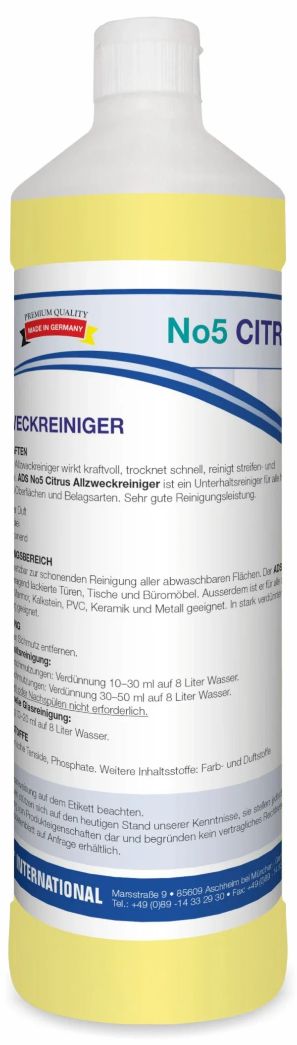 ARCORA Allzweckreiniger No5 CITRUS ALLZWECKREINIGER, 1L 1