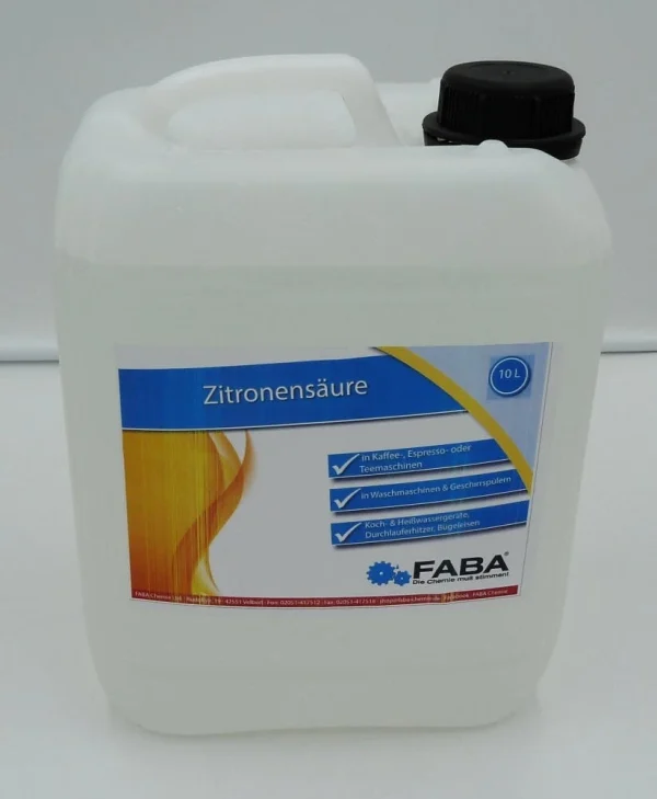 Null Kalklöser,flüssig Entkalker,Zitronensäure E330 2 X 10L Im Kanister 3