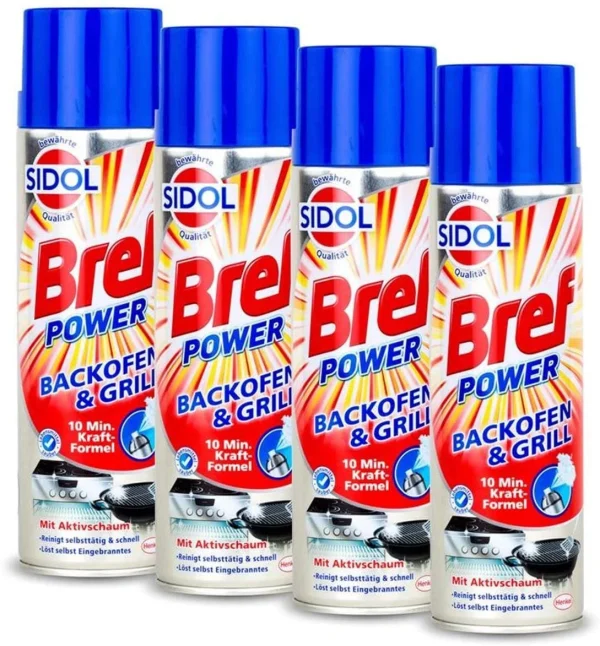 Null Bref Sidol Power Backofen & Grill Reiniger 4×500 Ml Reinigungsmittel Sauberkeit 1