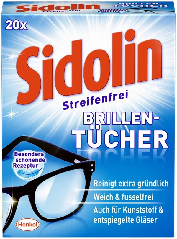 Null Sidolin Brillenputztücher 20 Stück Reinigungstücher Tücher Reinigen Putztuch 1