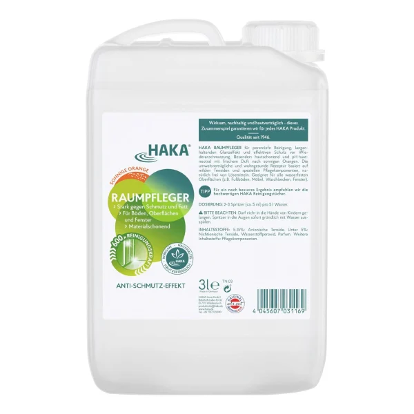 Null HAKA Raumpfleger Sonnige Orange Universalreiniger Boden, 3 Liter 1