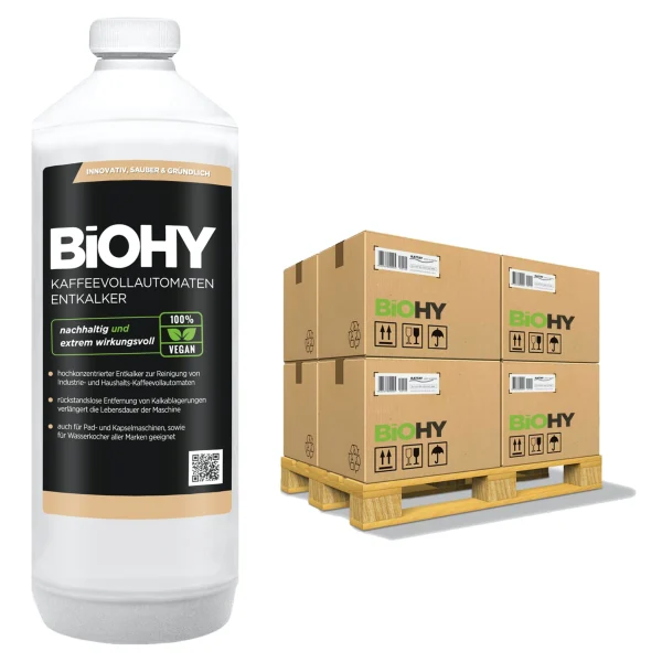 Null BiOHY Kaffeevollautomaten Entkalker (6x1l Flasche) | Ideal Zur Entkalkung Von Allen Kaffeemaschinen | Ca. 20 Entkalkungsvorgänge/Flasche 3