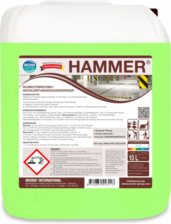 ARCORA Alkalischer Feinsteinzeugreiniger IDEAL, 10 L 4