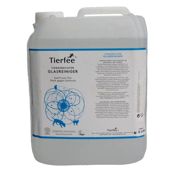 Null Tierfee Ökologischer Glasreiniger – 5 Liter 1