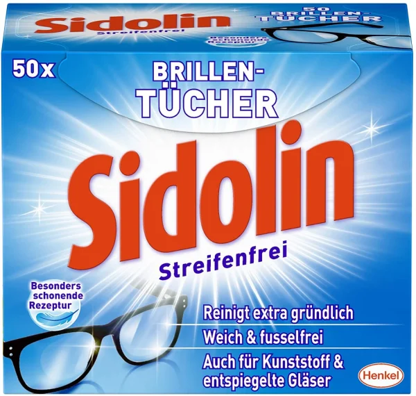 Null Sidolin Brillenputztücher 20 Stück Reinigungstücher Tücher Reinigen Putztuch 3