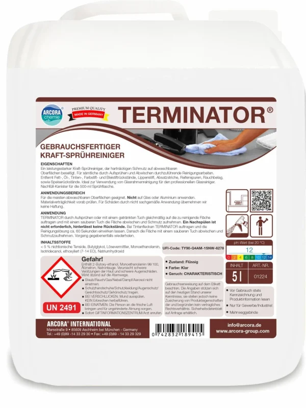 ARCORA Desinfektionsmittel-und Alkoholbeständige Bodenbeschichtung ELITE 29, 5L 3