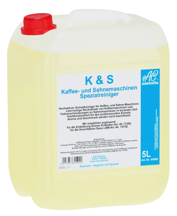 Assindia K&S Kaffee- & Sahnem.-Rein. Flüssig 1000ml 6