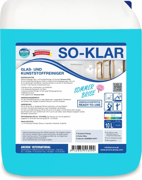 Null Sonett Glasreiniger – 10l 8