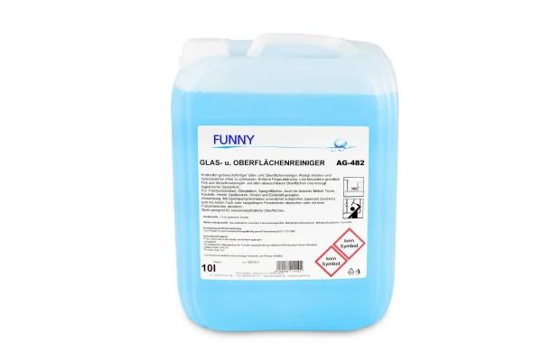 Null BiOHY Glas- Und Oberflächenreiniger (24x20l Kanister) | Konzentrat | Universalreiniger | Intensiv & Nachhaltig Reinigender Automatenreiniger 8