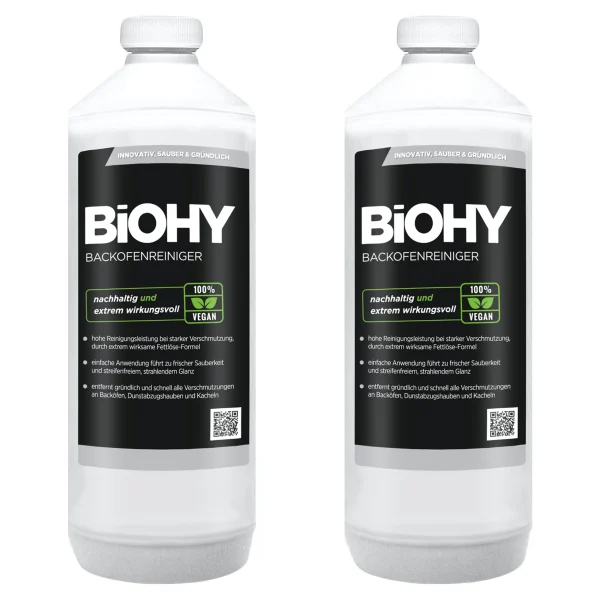 Null BiOHY Backofenreiniger Hochkonzentrat (12x1l Flasche) | Profi Grillreiniger, Fettlöser EXTRA STARK | Zur Einfachen Und Schnellen Ofenreinigung 6