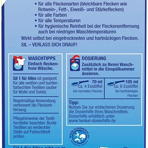 Null Sil 1 Für Alles Fleckensalz Fleckenentferner 500 G Reiniger Reinigungsmittel 19